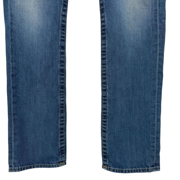 Vintage True Religion Womens 28 Jeans Jordan Button Fly Distressed Denim - Picture 3 of 13